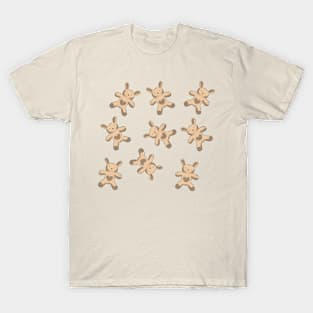 Beige rabbits pattern T-Shirt